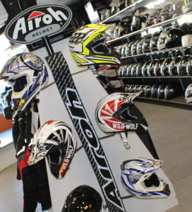 Vente d'accessoires moto et d'équipements motards à Moto Garage Chemillé